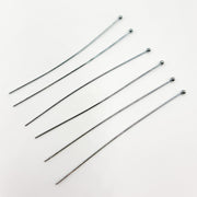 Gauge Black Rhodium Sterling Silver Ball 1 Inch Headpin